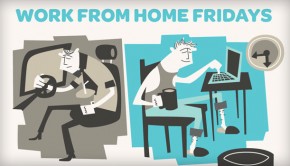work from home fridays infographic