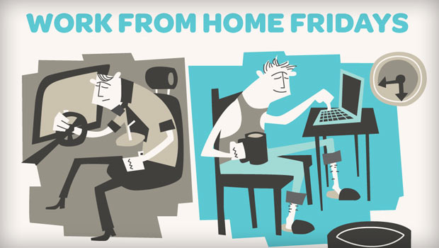 work from home fridays infographic